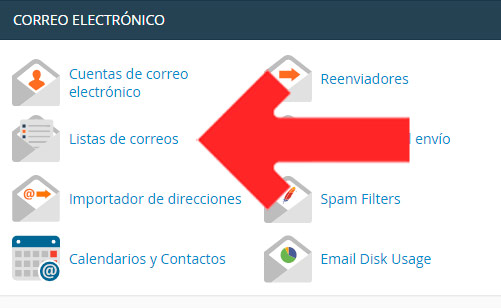 Lista de correos