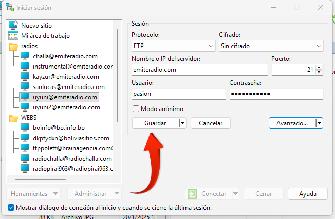 FTP - WinScp- Streaming