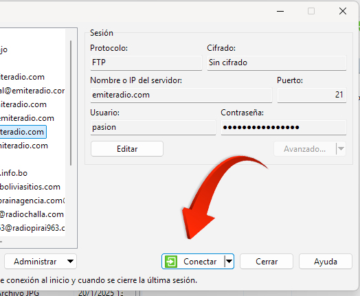 FTP - WinScp- Streaming